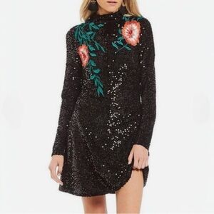 Gianni Bini Tallulah Embroidered Sequin Dress